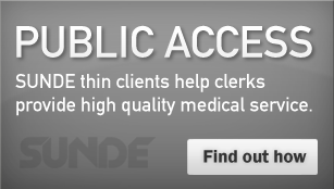 Public Access - SUNDE thin clients help clerks provide high quality medical service